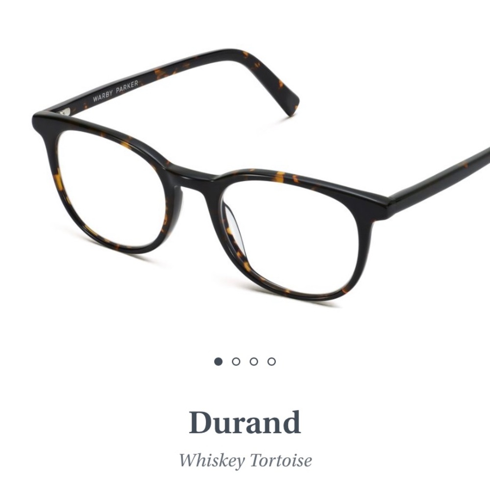 Warby Parker Whiskey Tortoise - Style: DURAND (Non-prescription frames)